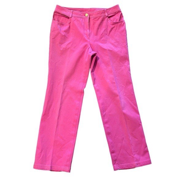 St. John Pink Straight Leg Jeans - Picture 10 of 10